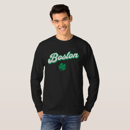 St Patrick's Day Boston T-shirt (Voorkant volledig)
