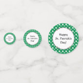 St. Patrick's Day Boston Terrier Dog (zwart) Funny Confetti (Achterkanten)