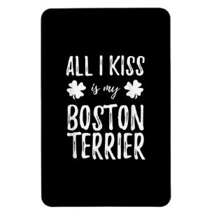 St Patricks Day Boston Terrier Hond Mam Grappig Ie Magneet