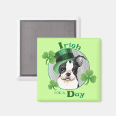 St. Patrick's Day Boston Terrier Magneet (Voorkant / Achterkant)