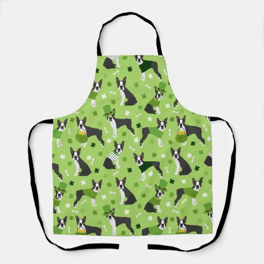 St. Patrick's Day Boston Terrier Schort (Voorkant)