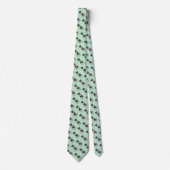 St. Patrick's Day Boston Terrier (zwart) Dog Funny Stropdas (Voorkant)