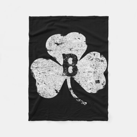 St. Patricks Day Boston Vervuild Iers Klavertjevie Fleece Deken (Voorkant)