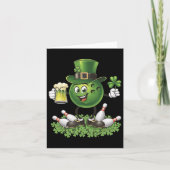 St. Patrick's Day Bowling Drink bierliefhebber spe Kaart (Voorkant)
