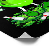 St. Patrick's Day Bowling Drink bierliefhebber spe Poster (Hoek)