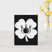 St Patrick's Day Bowling Ierse Klaver Bowling Lo Kaart (Gele Bloem)