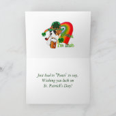 St. Patricks Day Boxer Kaart (Binnen)