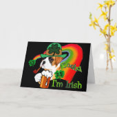 St. Patricks Day Boxer Kaart (Gele Bloem)