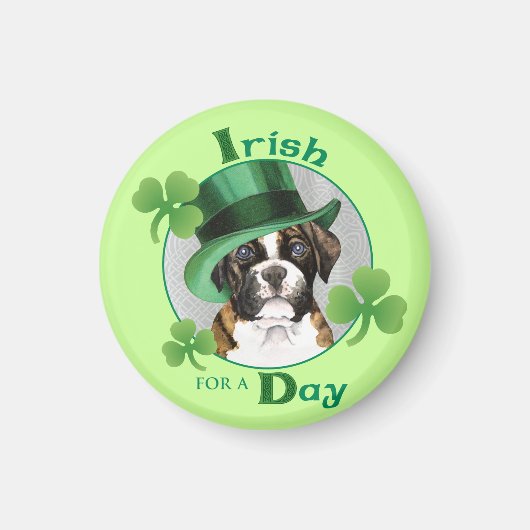 St. Patrick's Day Boxer Magneet (Voorkant)