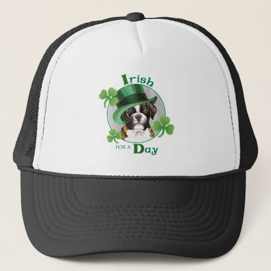 St. Patrick's Day Boxer Trucker Pet (Voorkant)