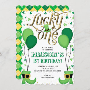 St Patrick's Day, Boy 1st Birthday, Lucky One Kaart