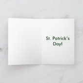 St Patrick's Day Boy Riding a Pig Kaart (Binnen)