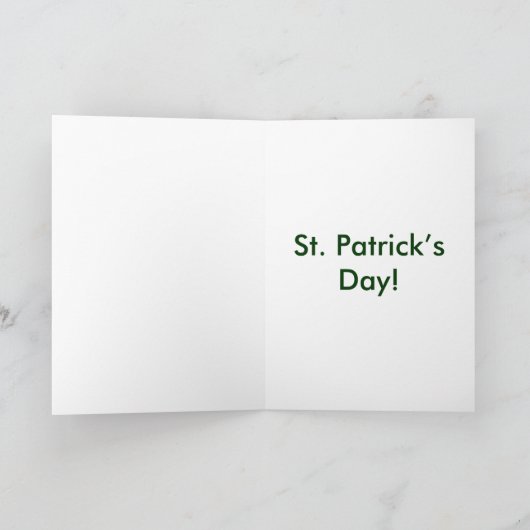 St Patrick's Day Boy Riding a Pig Kaart (Binnen)