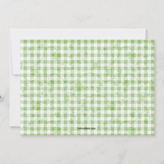 St. Patrick's Day Bridal Shower Invitation Kaart (Achterkant)