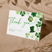 St. Patricks Day Bridal Shower Thank You Bedankkaart