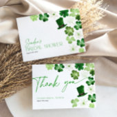 St. Patricks Day Bridal Shower Thank You Bedankkaart
