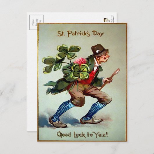 St. Patrick's Day Briefkaart (Voorkant / Achterkant)