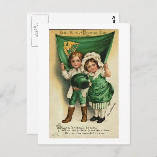 St Patrick's Day Briefkaart (Voorkant / Achterkant)