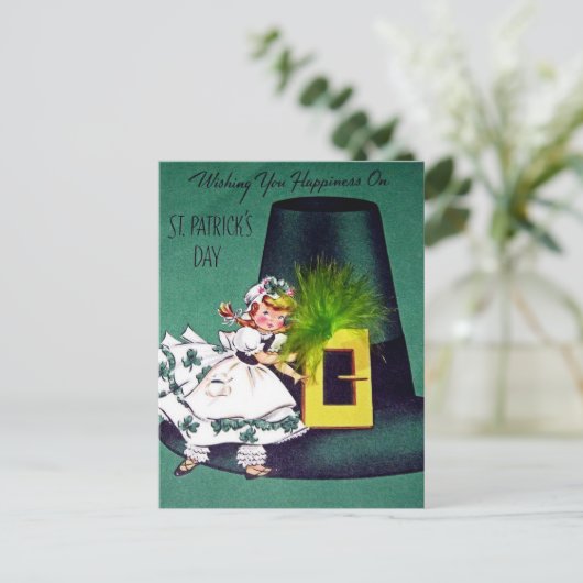  St. Patrick's Day Briefkaart (Staand voorkant)