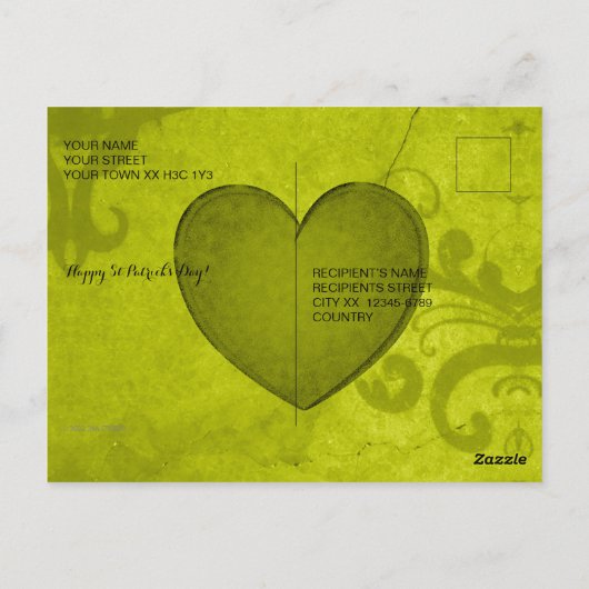 St. Patrick's Day Briefkaart (Achterkant)