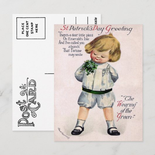 St. Patrick's Day Briefkaart (Voorkant / Achterkant)