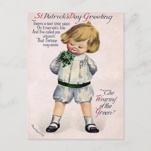St. Patrick's Day Briefkaart (Voorkant)