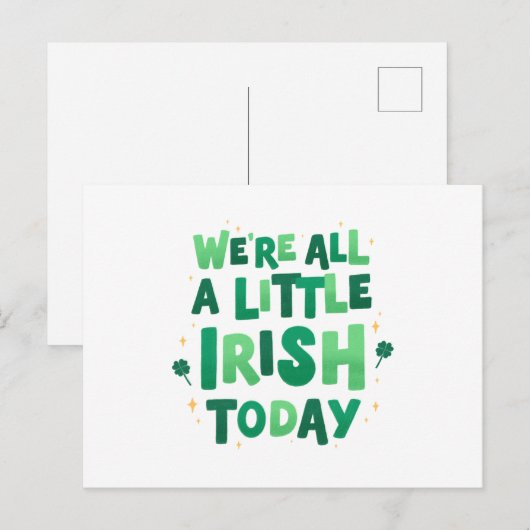 St. Patrick's Day Briefkaart (Voorkant / Achterkant)