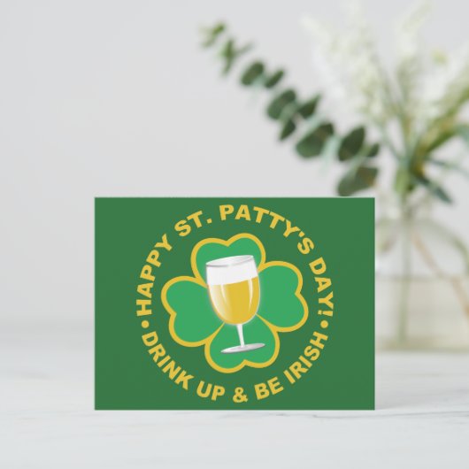 St. Patrick's Day briefkaart (Staand voorkant)