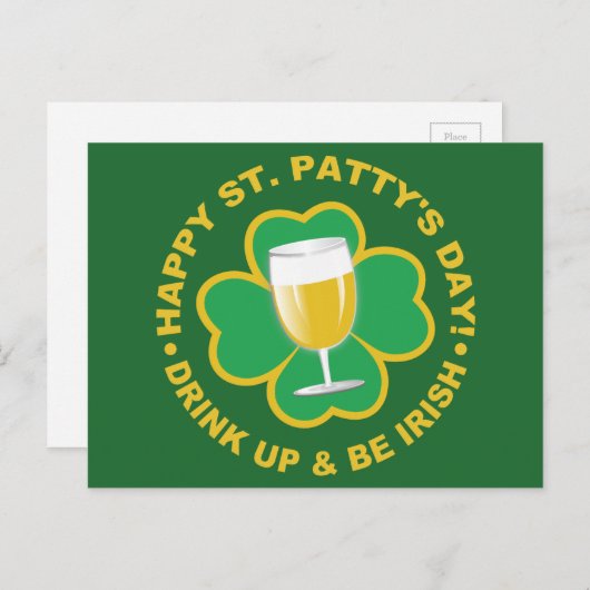 St. Patrick's Day briefkaart (Voorkant / Achterkant)