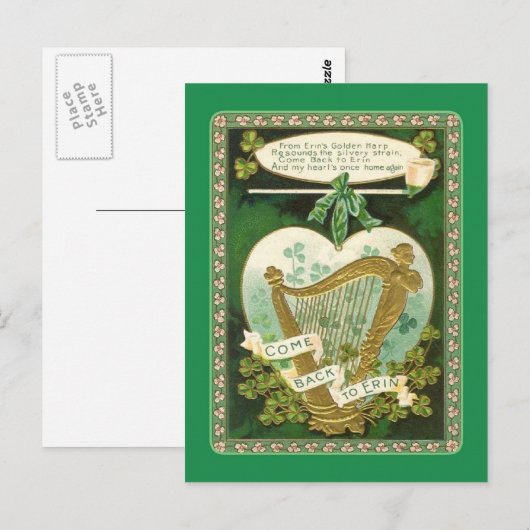  St Patrick's Day briefkaart (Voorkant / Achterkant)