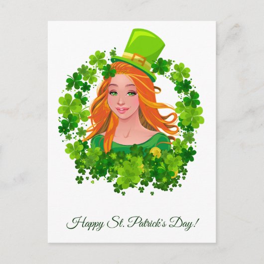 St. Patrick's Day. Briefkaart (Voorkant)