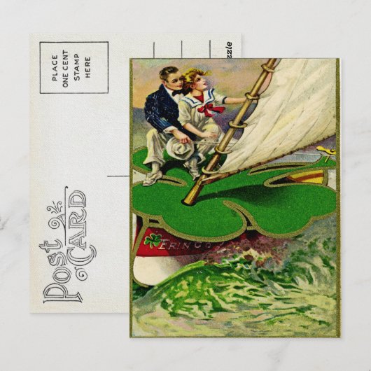  St. Patrick's Day Briefkaart (Voorkant / Achterkant)