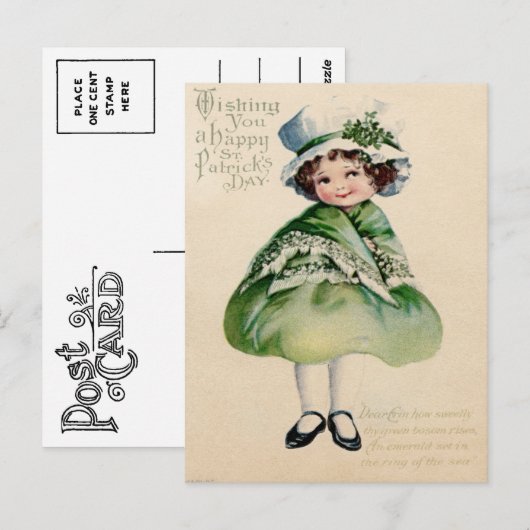  St. Patrick's Day Briefkaart (Voorkant / Achterkant)