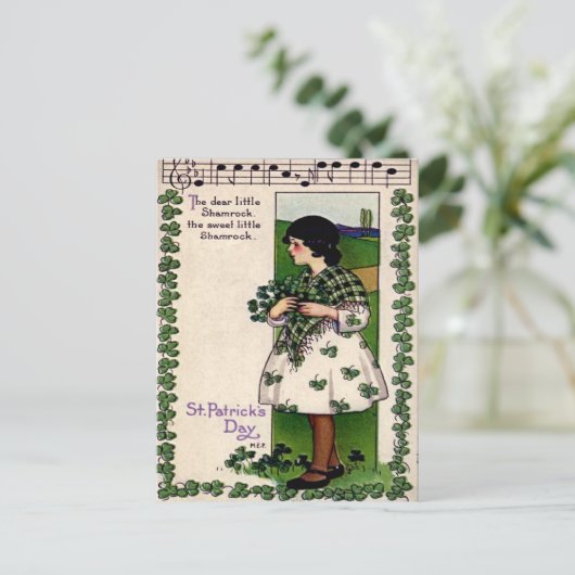 St. Patrick's Day Briefkaart (Staand voorkant)