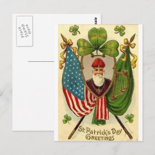 St. Patrick's Day Briefkaart (Voorkant / Achterkant)