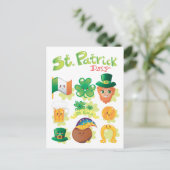 St. Patrick's Day Briefkaart (Staand voorkant)