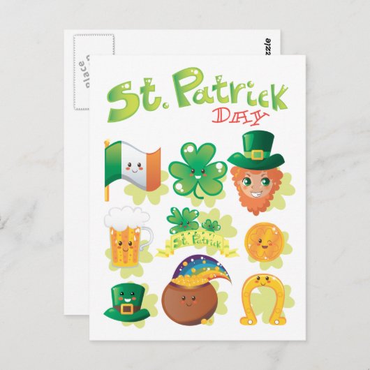 St. Patrick's Day Briefkaart (Voorkant / Achterkant)