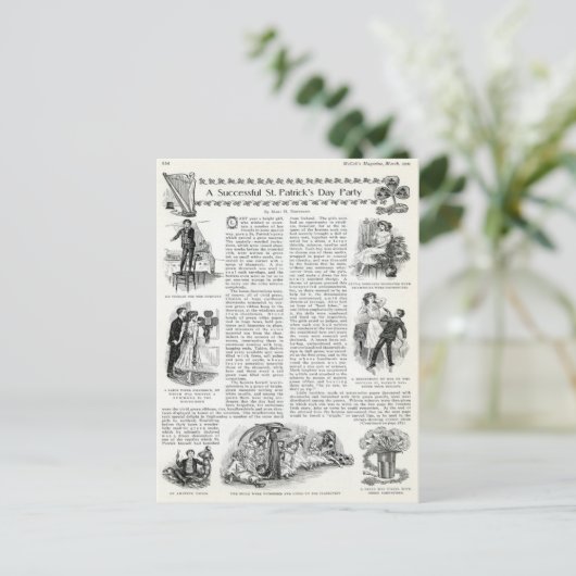 St. Patrick's Day Briefkaart (Staand voorkant)