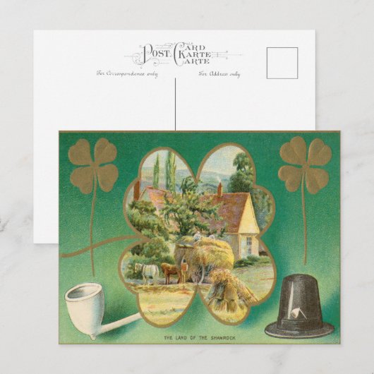 St. Patrick's Day Briefkaart (Voorkant / Achterkant)