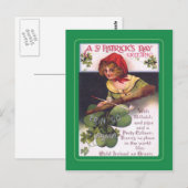 St Patrick's Day briefkaart (Voorkant / Achterkant)