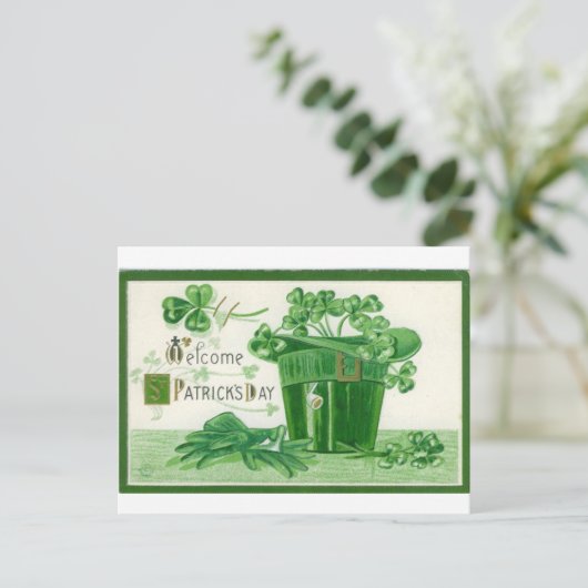 St. Patrick's Day Briefkaart (Staand voorkant)