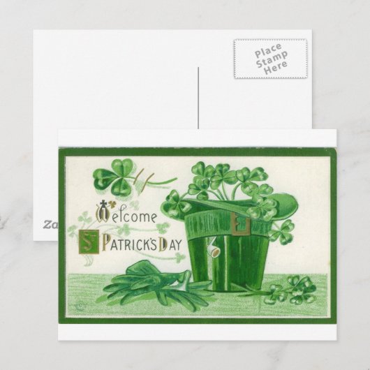 St. Patrick's Day Briefkaart (Voorkant / Achterkant)