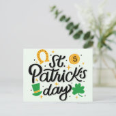 St Patricks Day Briefkaart (Staand voorkant)