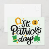 St Patricks Day Briefkaart (Voorkant / Achterkant)