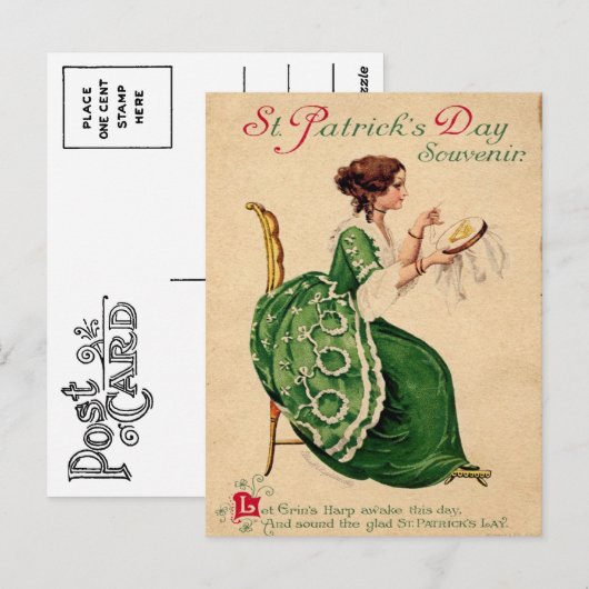  St. Patrick's Day Briefkaart (Voorkant / Achterkant)