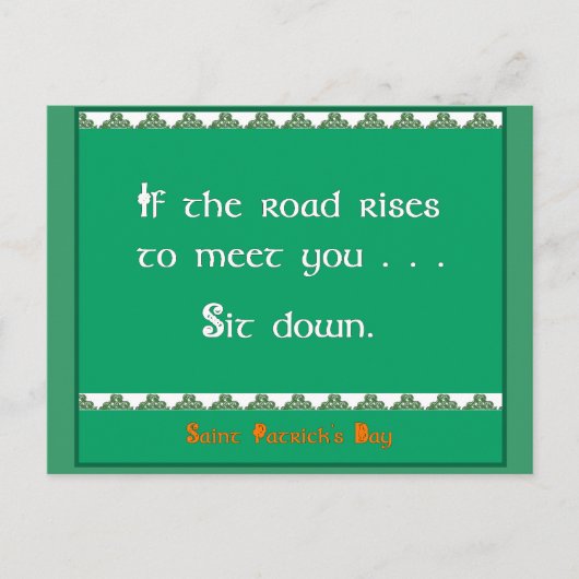 St. Patrick's Day Briefkaart (Voorkant)