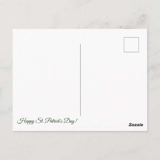 St. Patrick's Day. Briefkaart (Achterkant)