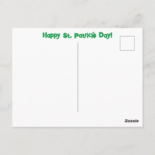 St. Patrick's Day Briefkaart (Achterkant)
