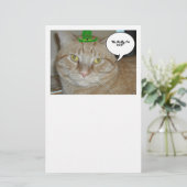 St. Patrick's Day Briefpapier (Staand voorkant)