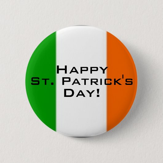 St Patrick's Day - Briljante Button! Ronde Button 5,7 Cm (Voorkant)